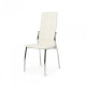 Chair Vetro N-20-8 (Н-20-8) white eco-leather/chrome 445х530х100