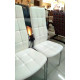 Chair Vetro N-20-8 (Н-20-8) white eco-leather/chrome 445х530х100