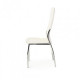 Chair Vetro N-20-8 (Н-20-8) white eco-leather/chrome 445х530х100