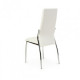 Chair Vetro N-20-8 (Н-20-8) white eco-leather/chrome 445х530х100