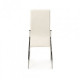 Chair Vetro N-20-8 (Н-20-8) white eco-leather/chrome 445х530х100