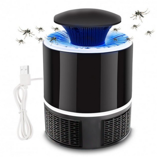  LED Лампа светильник ловушка для комаров и насекомых Mosquito Killer Lapm Черная