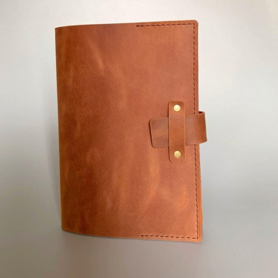 Notebook in leather cover Thin A5 format Red