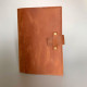 Notebook in leather cover Thin A5 format Red