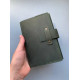 Notebook in leather cover Thin A6 format Green