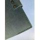 Notebook in leather cover Thin A6 format Green