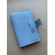 Notebook in leather cover Thin A6 format Blue