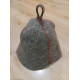 Lider hat for baths and saunas Bath hat Natural felt Gray