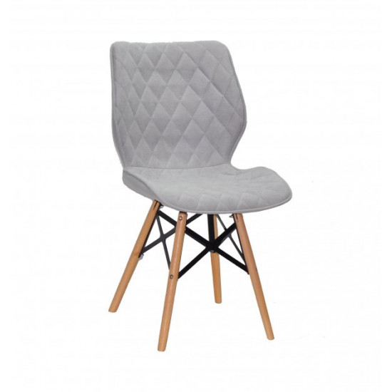 Chair Nolan XXL Chenille Onder Mebli Light gray SH-3