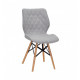 Chair Nolan XXL Chenille Onder Mebli Light gray SH-3