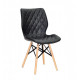 Chair Nolan XXL Eco leather Onder Mebli Black