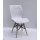 Chair Nolan XXL Chenille Onder Mebli White SH-4