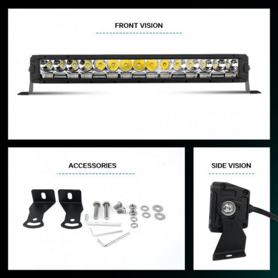 Led beam DRL and high beam. 56cm 120W