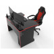 Desk TRON Stalker black-red