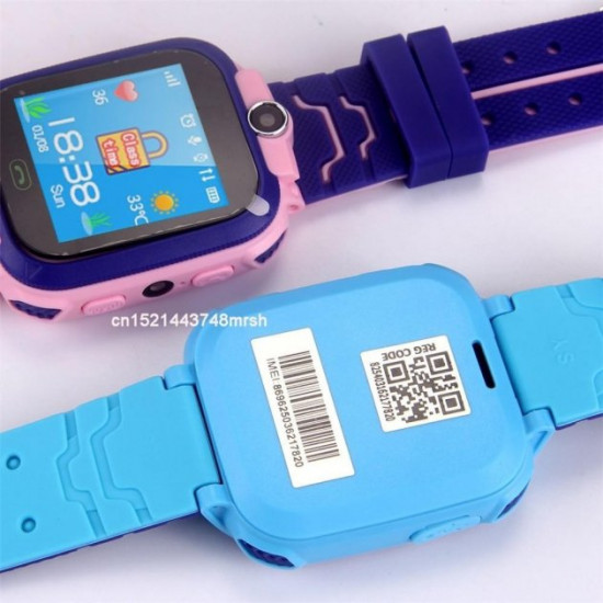  Детские Смарт Часы Smart Baby Watch Q12 SIM /LBS Голубой