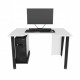 Gaming desk ZEUS™ GAMER-1 black/white