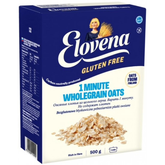 Elovena gluten free oat flakes Express 1 minute 500 g (6411200112990)