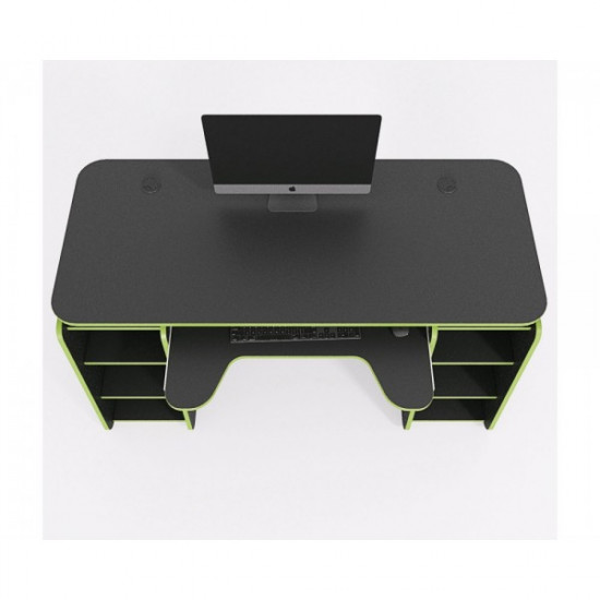 Gaming table ZEUS™ Galaktika, black-lime