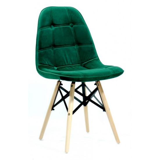 Chair Alex XXL Velvet Onder Mebli Green B-5