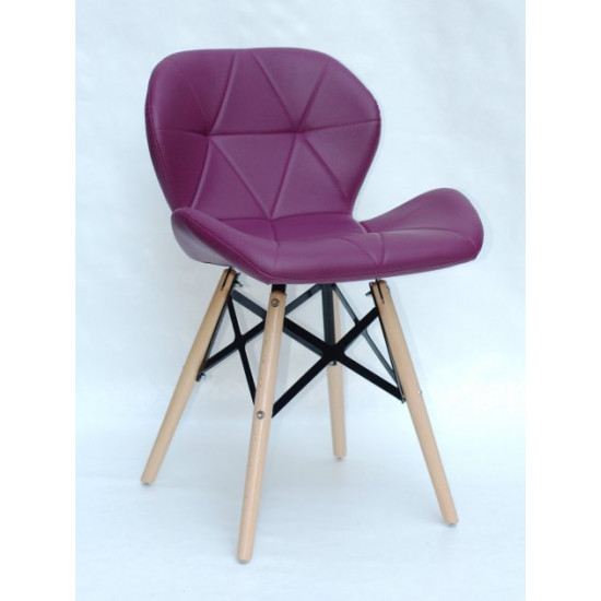 Chair Invar XXL Eco leather Onder Mebli Purple 61