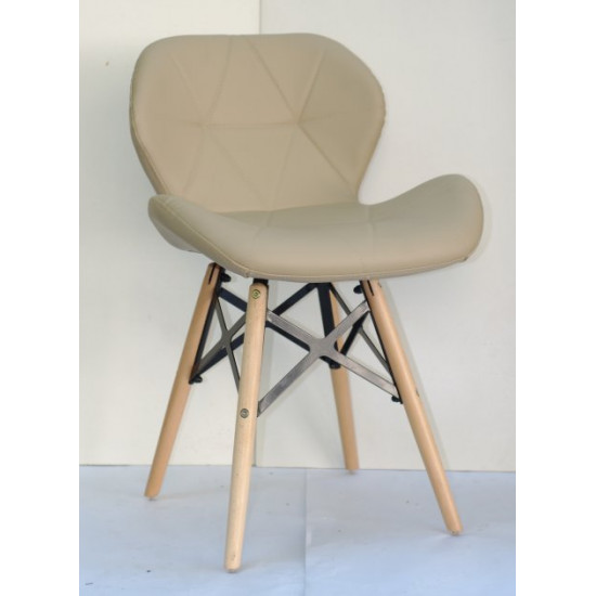 Chair Invar XXL Eco leather Onder Mebli Beige 06