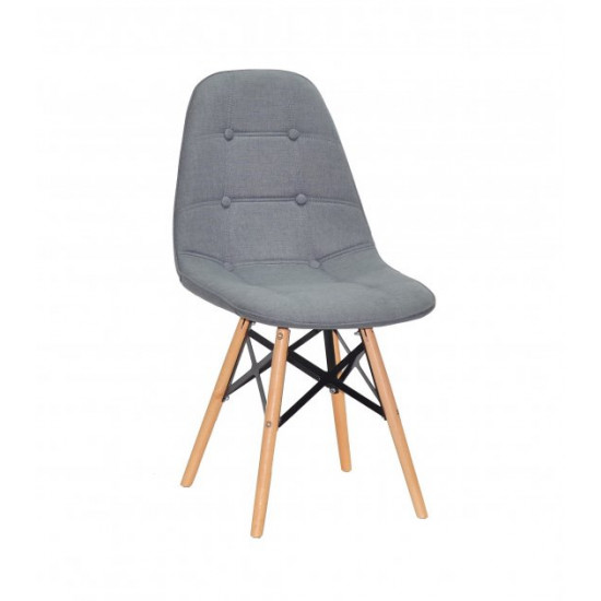 Chair Alex XXL Viscose Onder Mebli Gray K-11