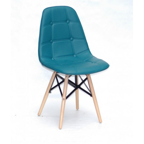 Chair Alex XXL Eco leather Onder Mebli Turquoise 02