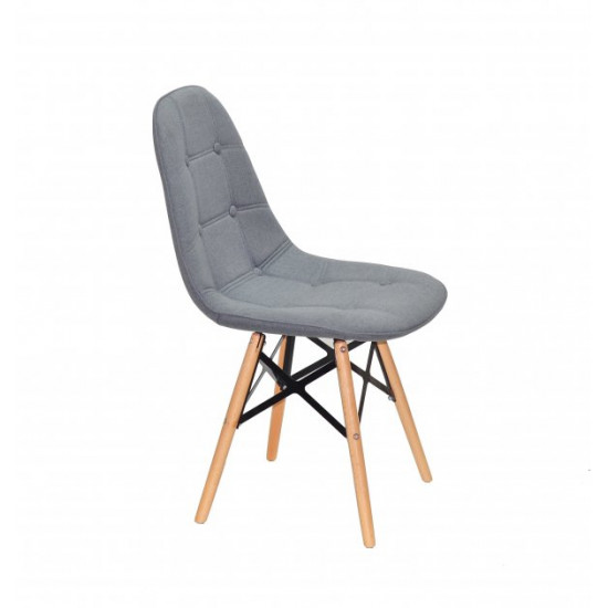 Chair Alex XXL Viscose Onder Mebli Gray K-11