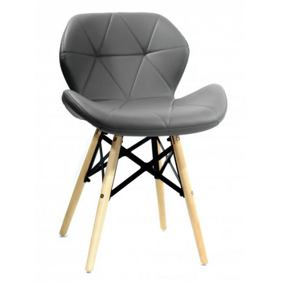 Chair Invar XXL Eco leather Onder Mebli Gray 21