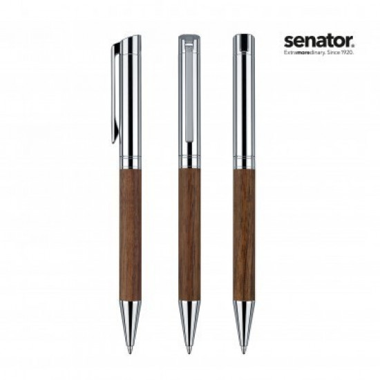 Ballpoint pen Senator Tizio, walnut, rotary mechanism (SN.2400)