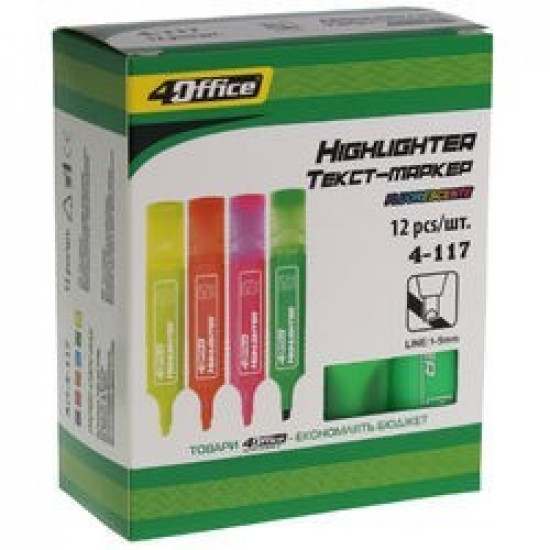 Text marker 4Office 1-5mm pink 4-117-12