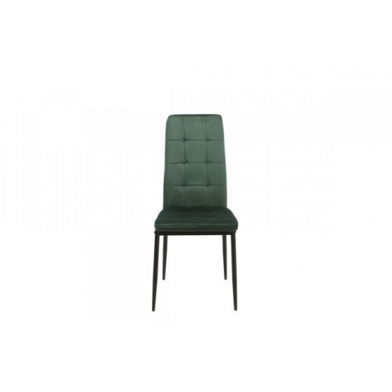 Upholstered dining chair with high back Onder Mebli VN-66-2 emerald velor