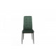 Upholstered dining chair with high back Onder Mebli VN-66-2 emerald velor