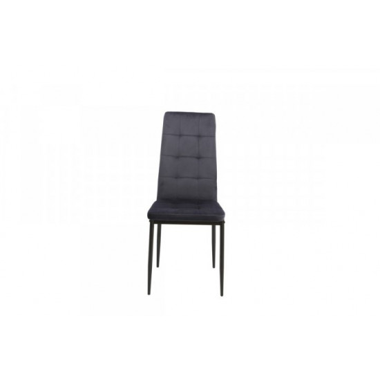 Upholstered dining chair with high back Onder Mebli VN-66-2 indigo velor