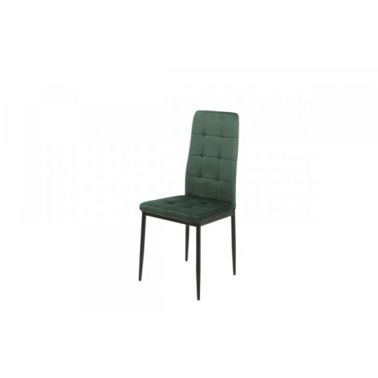 Upholstered dining chair with high back Onder Mebli VN-66-2 emerald velor