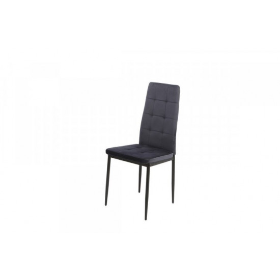 Upholstered dining chair with high back Onder Mebli VN-66-2 indigo velor