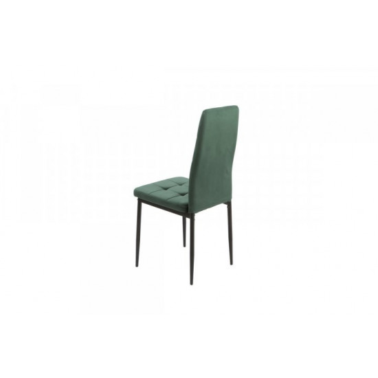 Upholstered dining chair with high back Onder Mebli VN-66-2 emerald velor