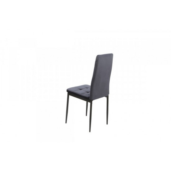 Upholstered dining chair with high back Onder Mebli VN-66-2 indigo velor