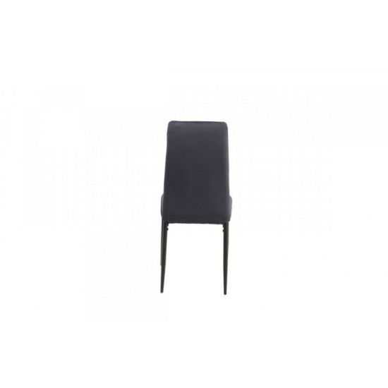 Upholstered dining chair with high back Onder Mebli VN-66-2 indigo velor