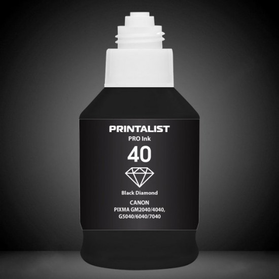 Ink for Canon PIXMA G5040 PRINTALIST GI-40 Black 190g PL40BP