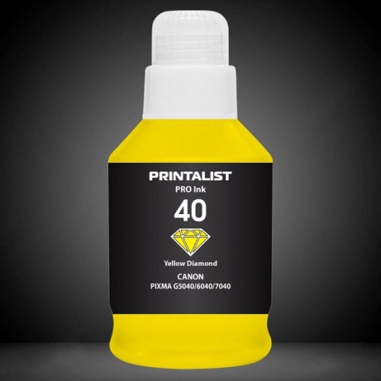 Ink for Canon PIXMA G6040 PRINTALIST GI-40 Yellow 190g PL40Y