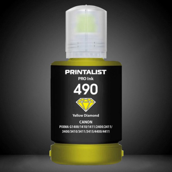 Ink for Canon GI-490M Magenta 0665C001 PRINTALIST 490 Yellow 140g PL490Y