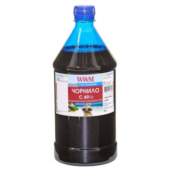  Чернила для Canon 490 INK SET WWM 1000г C49/C-4