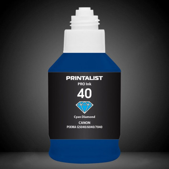 Ink for Canon PIXMA G5040 PRINTALIST GI-40 Cyan 190g PL40C