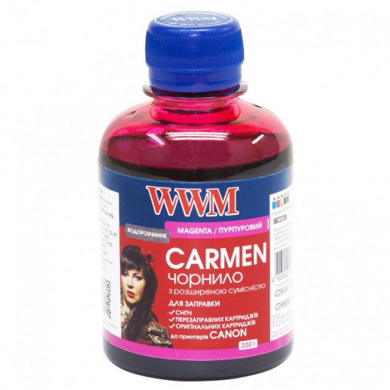  Чернила для Canon PIXMA MG3052 WWM CARMEN Magenta 200г CU/M