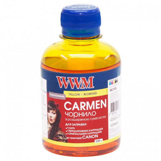 Ink for Canon PIXMA MG3052 WWM CARMEN Yellow 200g CU/Y