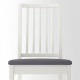 Stool IKEA EKEDALEN white / Hakebo dark gray (394.292.13)