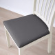 Stool IKEA EKEDALEN white / Hakebo dark gray (394.292.13)