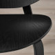 Stool IKEA FROSET black stained oak veneer (404.235.59)