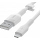 Кабель Belkin SILICONE USB-A - Lightning 1 м White (CAA008bt1MWH)